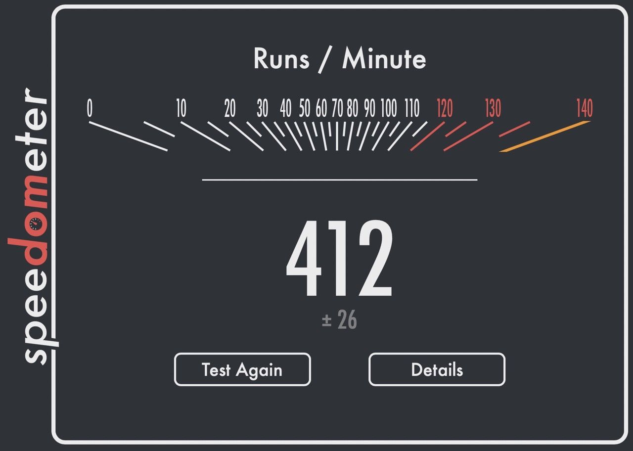Speedometer 2.0 - 15-calowy MacBook Air