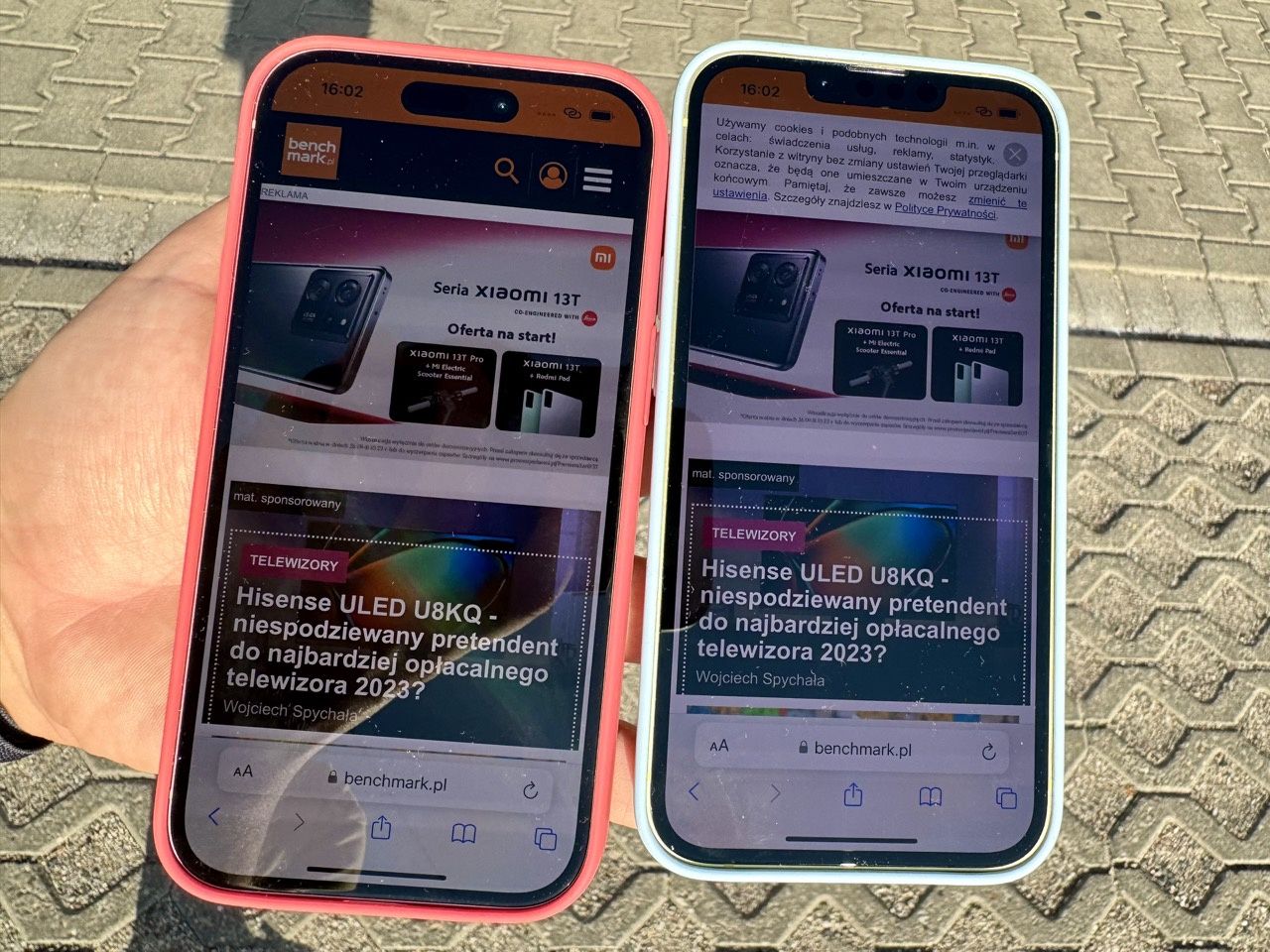jasność szczytowa iPhone 15
