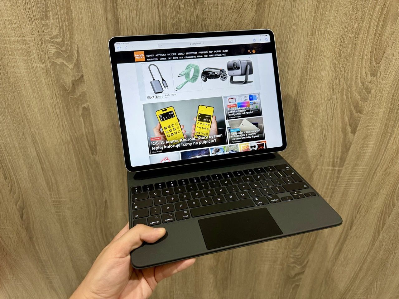 iPad Air z klawiaturą
