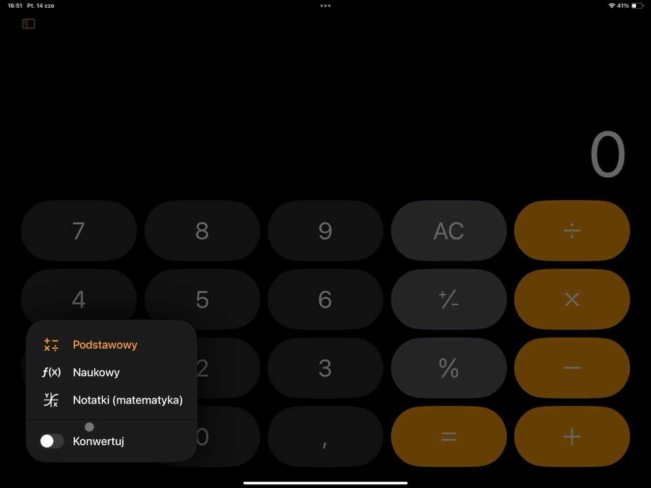 kalkulator iPadOS 18