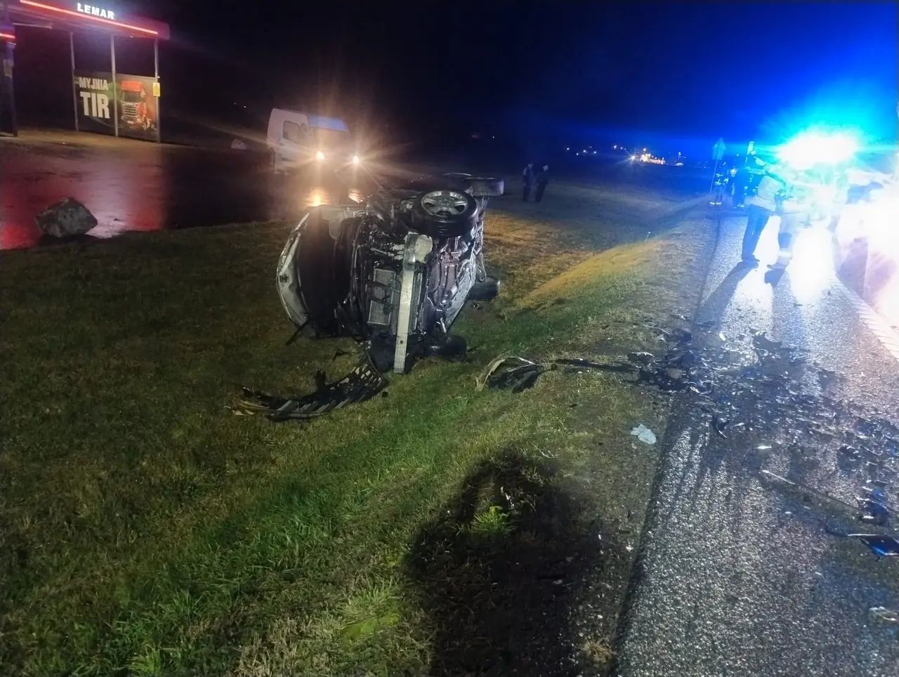 Zdjęcia z miejsca zdarzenia