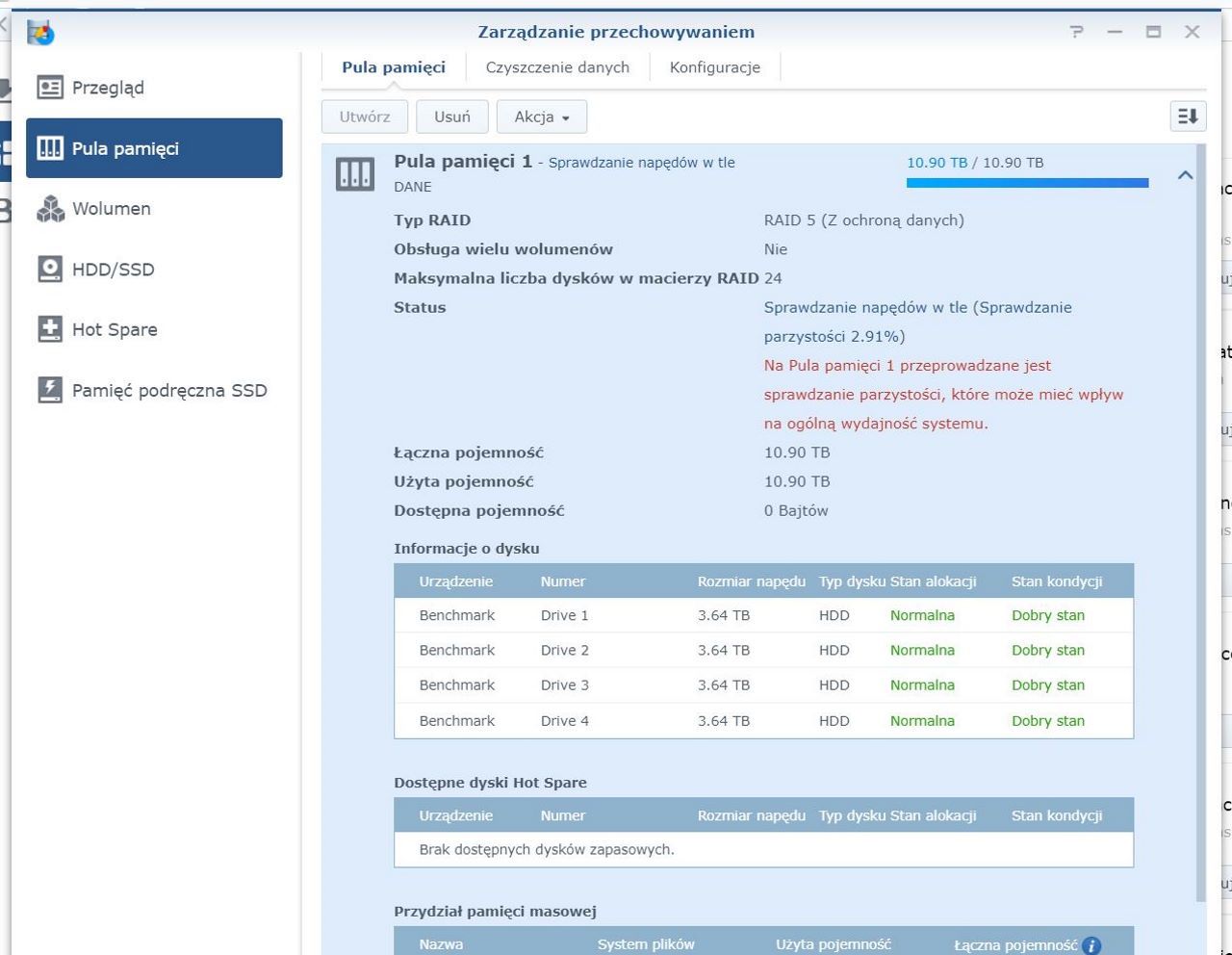 Synology DS1621xs+ - Konfiguracja etap 4