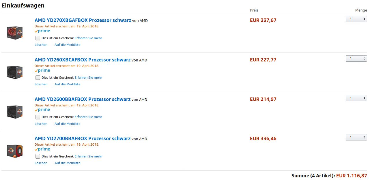 AMD Ryzen 2000 - oferta Amazon