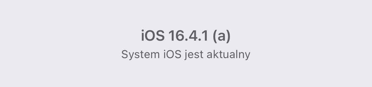 iOS 16.4.1 (a)