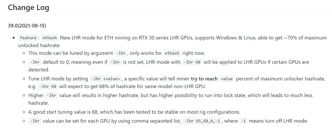 NBMiner 39.0 - zmiany