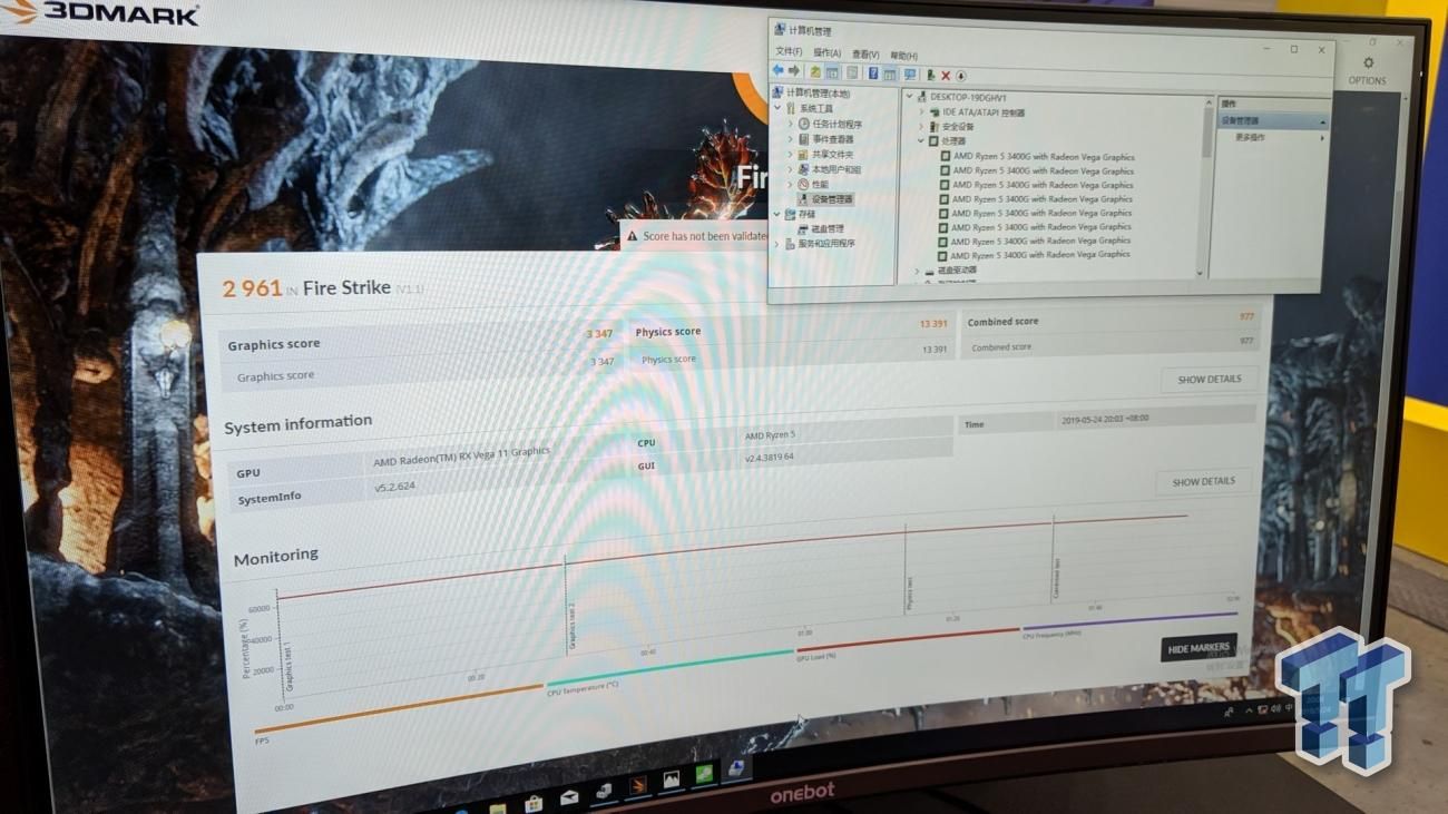 AMD Ryzen 5 3400G - 3DMark Fire Strike