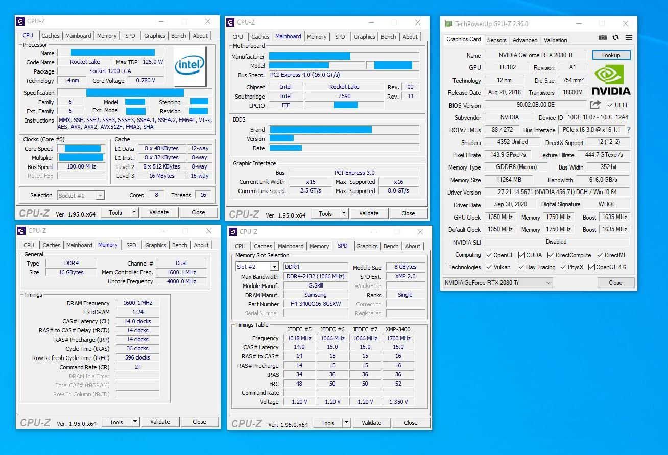 Intel Core i7-11700K - specyfikacja procesora