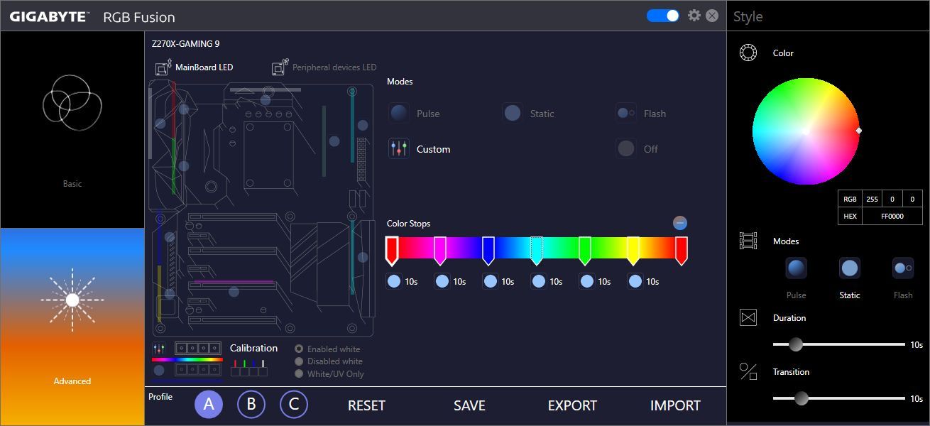 Gigabyte RGB Fusion