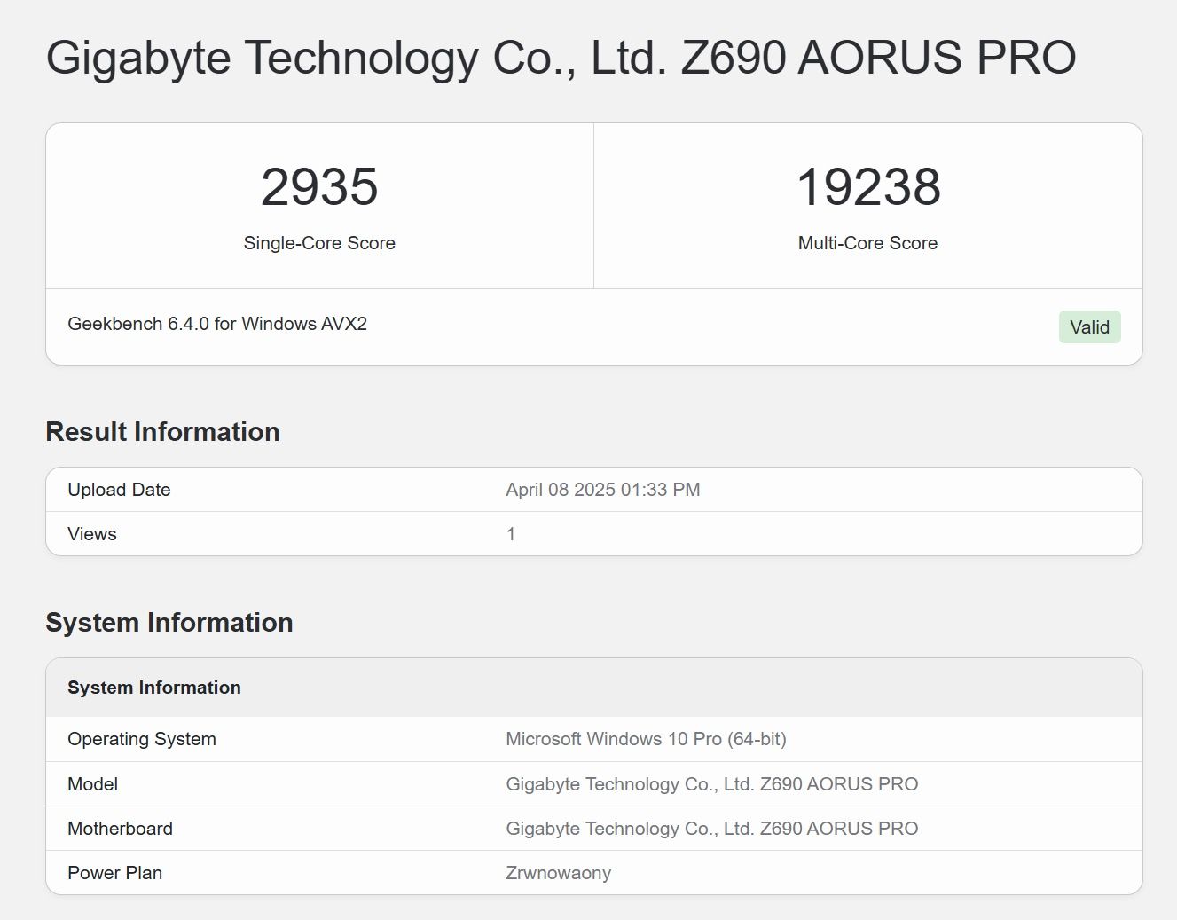 geekbench 6 ddr5 6000 mhz