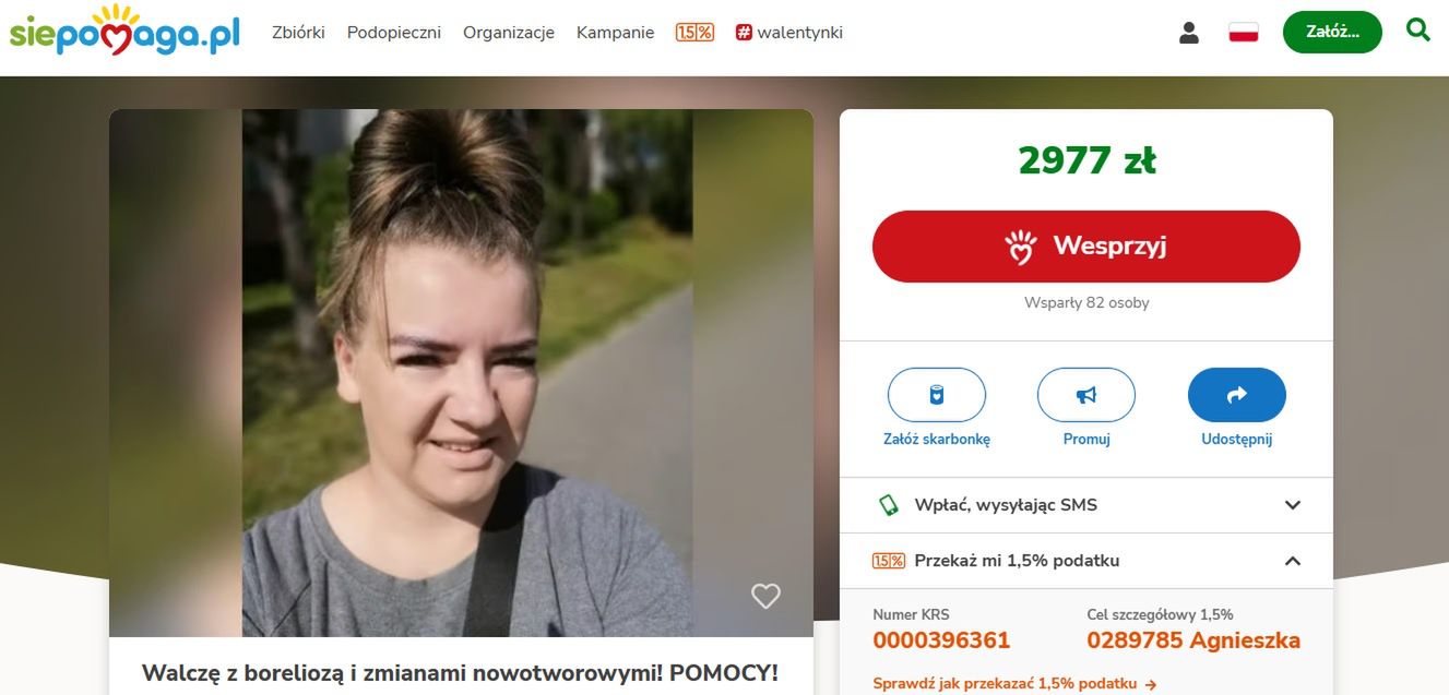 Pani Agnieszka potrzebuje naszej pomocy!