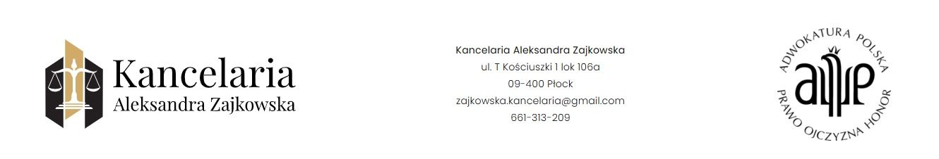 Aleksandra Zajkowska Kancelaria