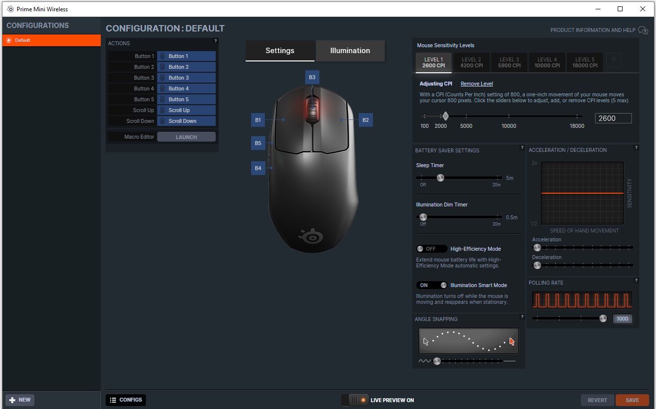 SteelSeries Prime Mini Wireless - oprogramowanie