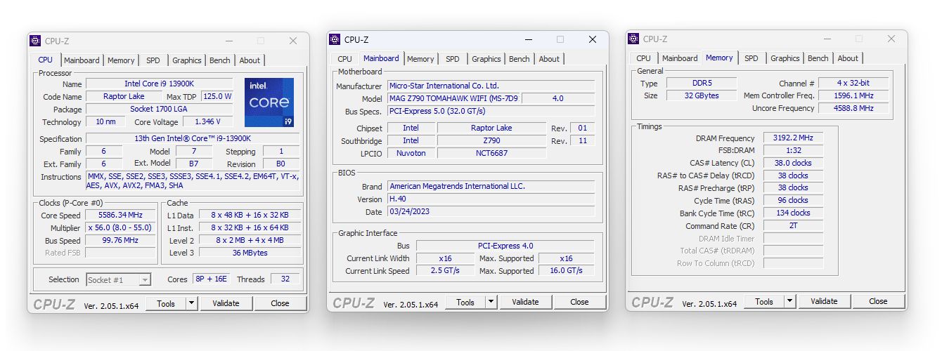 MSI MAG Z790 Tomahawk WIFI - podkręcanie pamięci DDR5 RAM