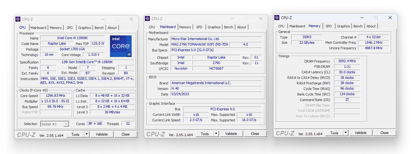 MSI MAG Z790 Tomahawk WIFI - podkręcanie pamięci DDR5 RAM