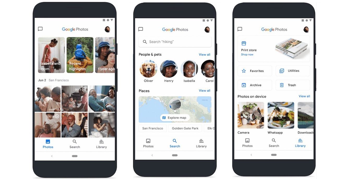 Nowe Zdjęcia Google