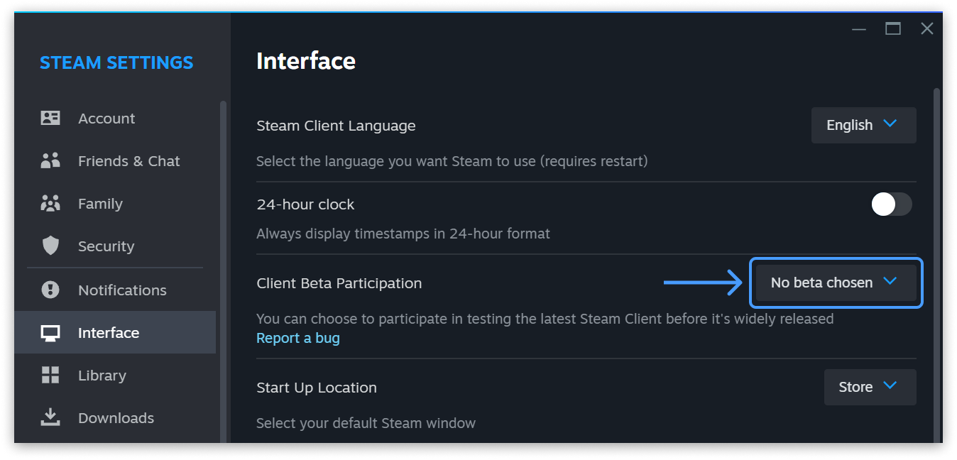 Steam aktywowanie nowej funkcji