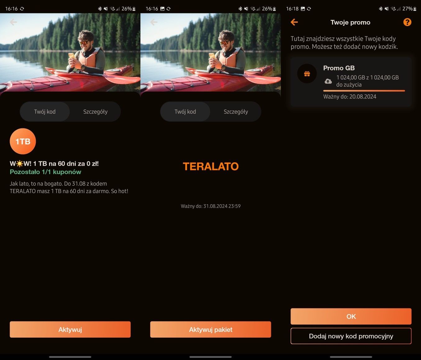 1 TB w Orange Flex
