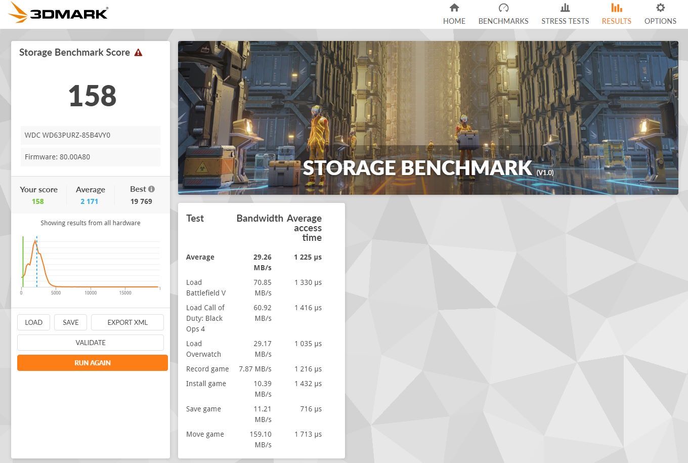 WD Purple WD63PURZ - 3dmark storage