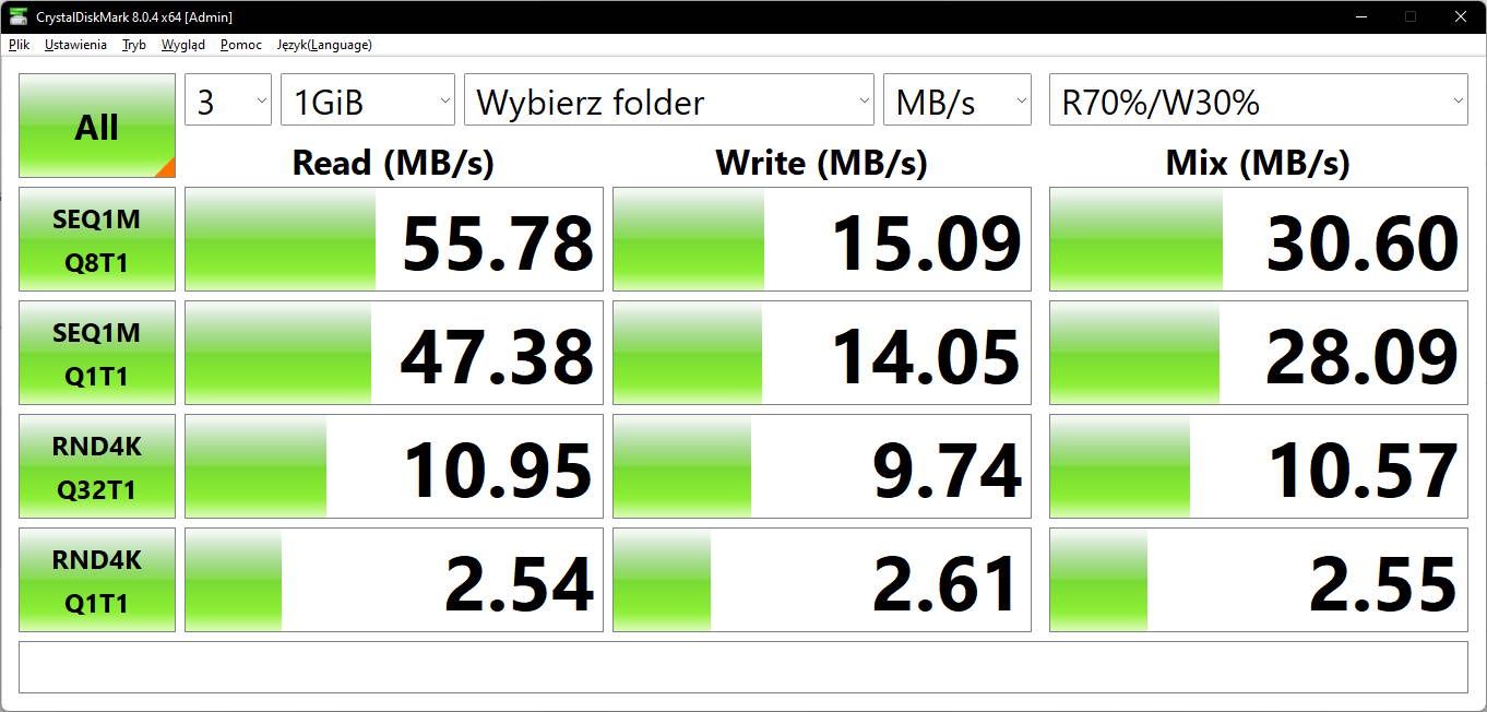 TP-Link Archer GX90 - test USB 3.0