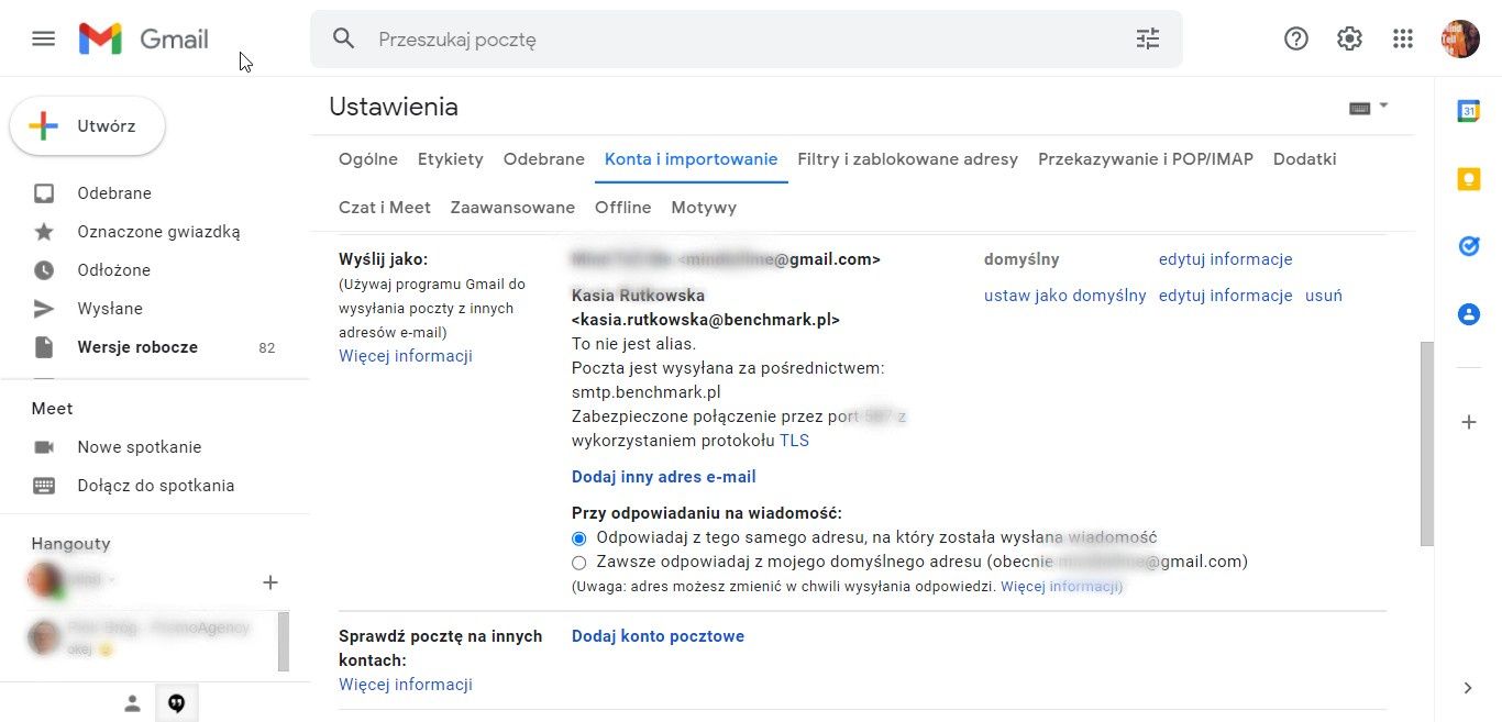 protokół SMTP Gmail