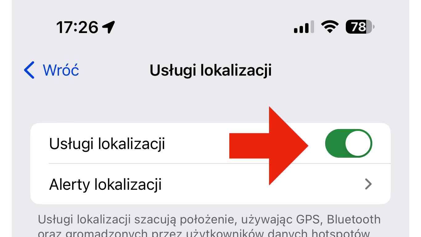usługi lokalizacji