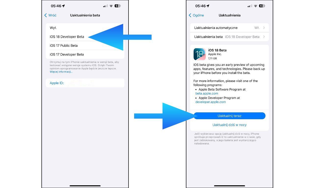 iOS 18 jak zainstalować