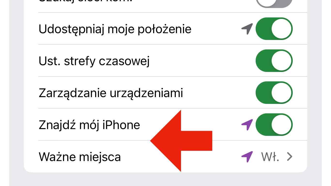 znajdź mój iPhone
