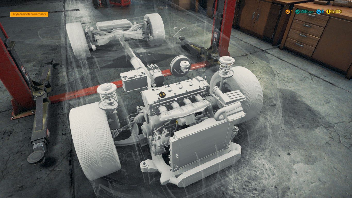 Car Mechanic Simulator 2018 - tryb demontażu karoserii