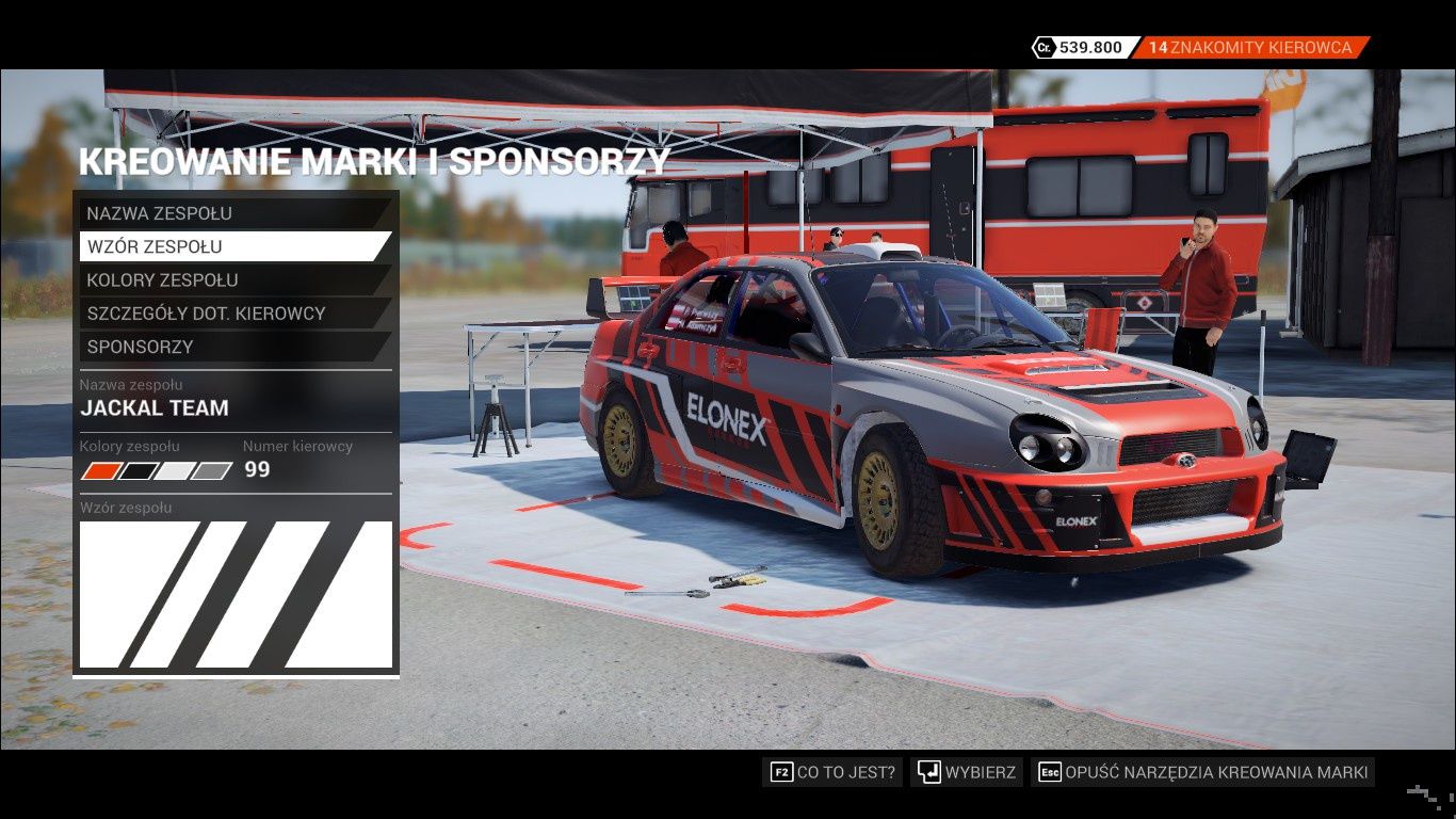 DiRT 4 - zarządzanie zespołem