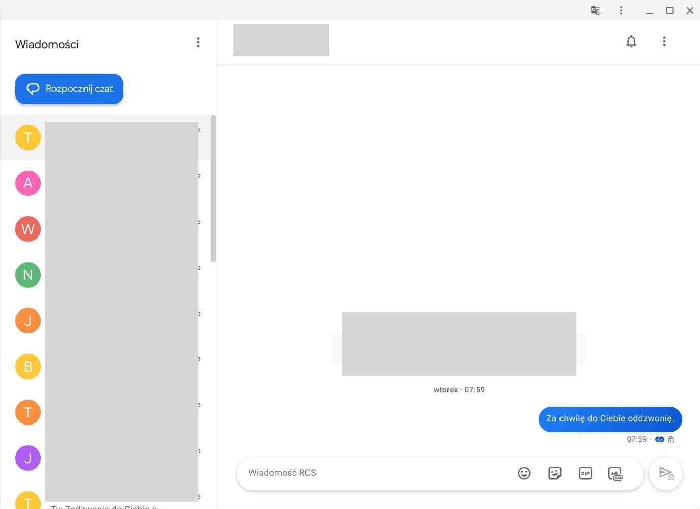 sms na chromebook