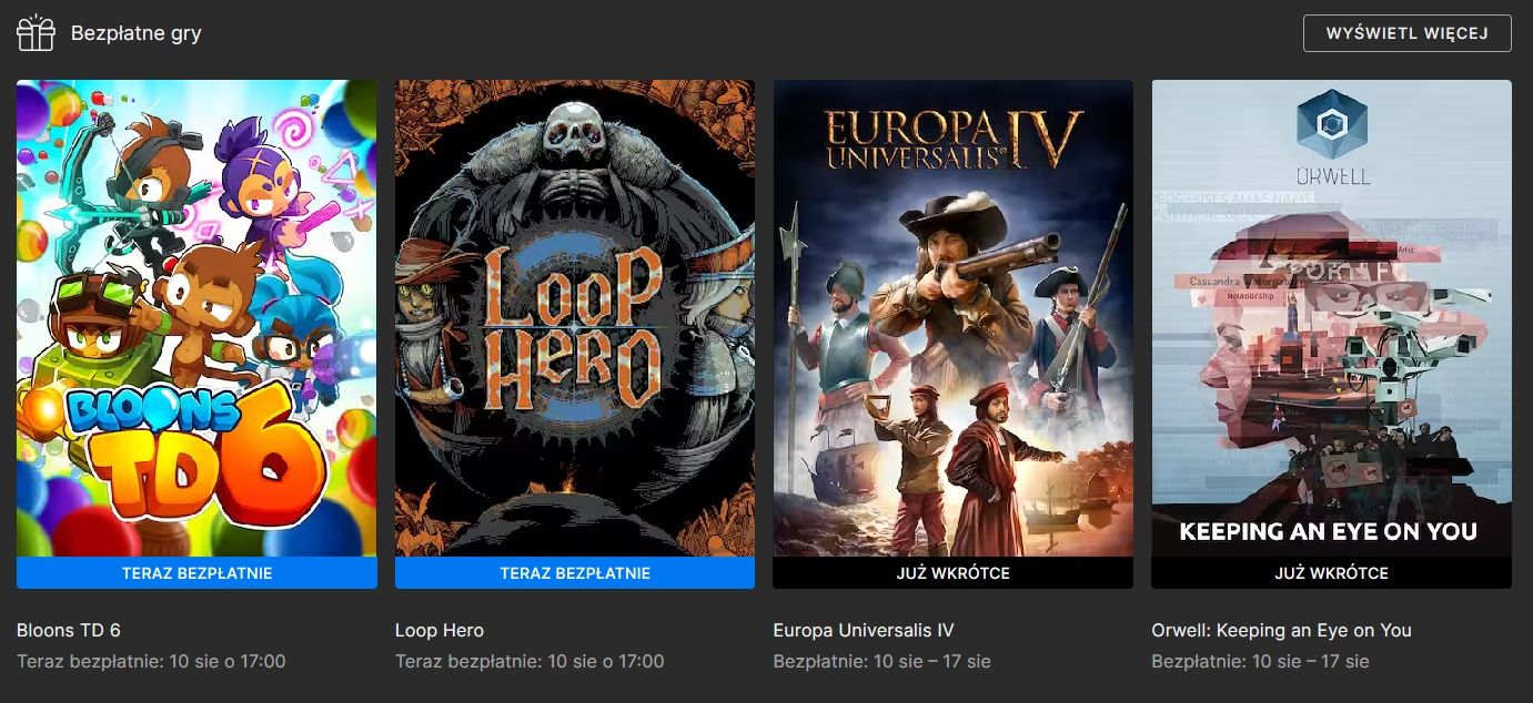 Epic Games promocja