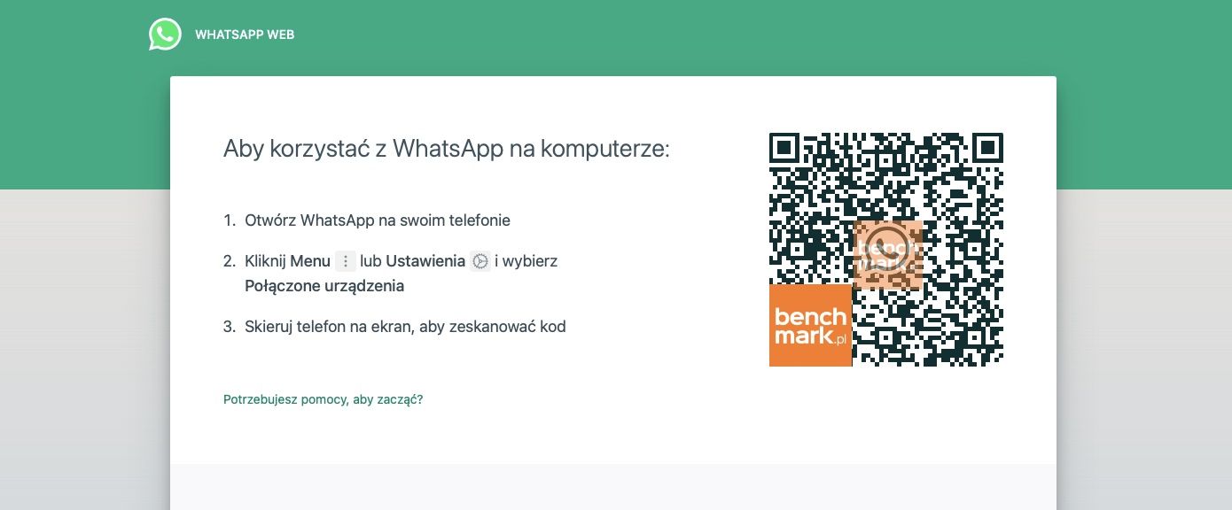 WhatsApp Web konfiguracja