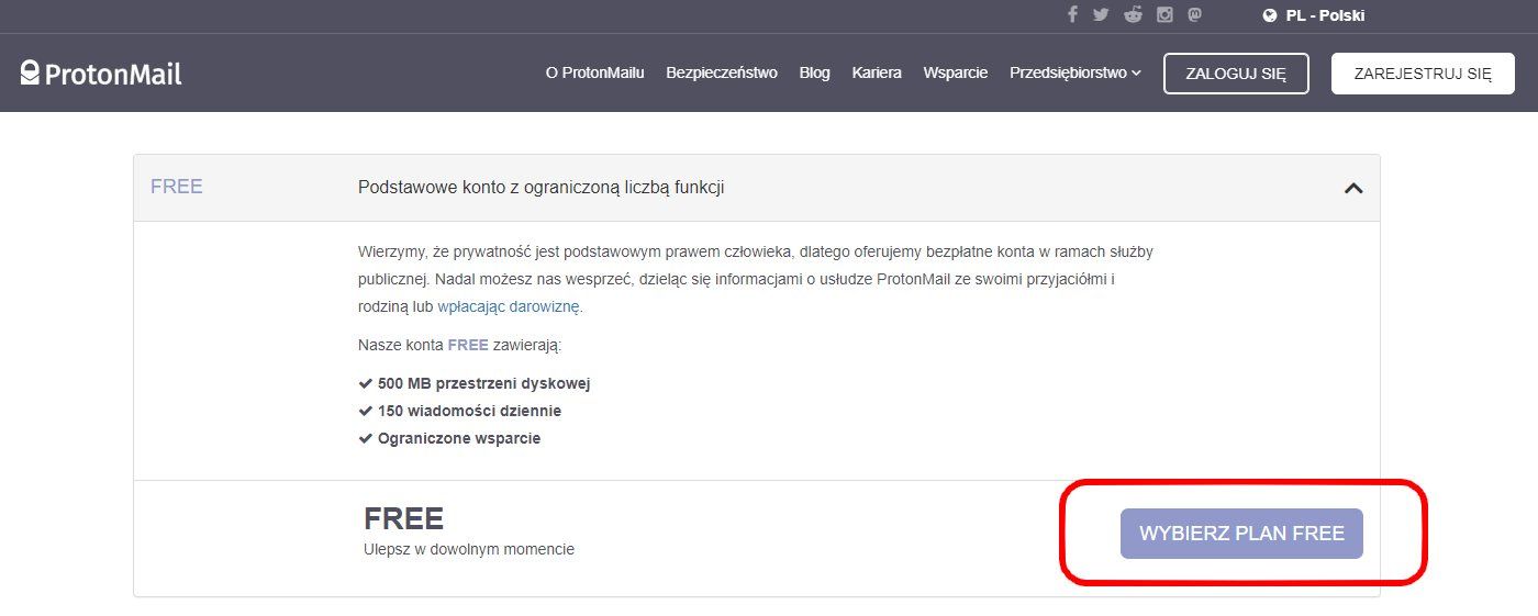 Jak założyć pocztę ProtonMail - część 2