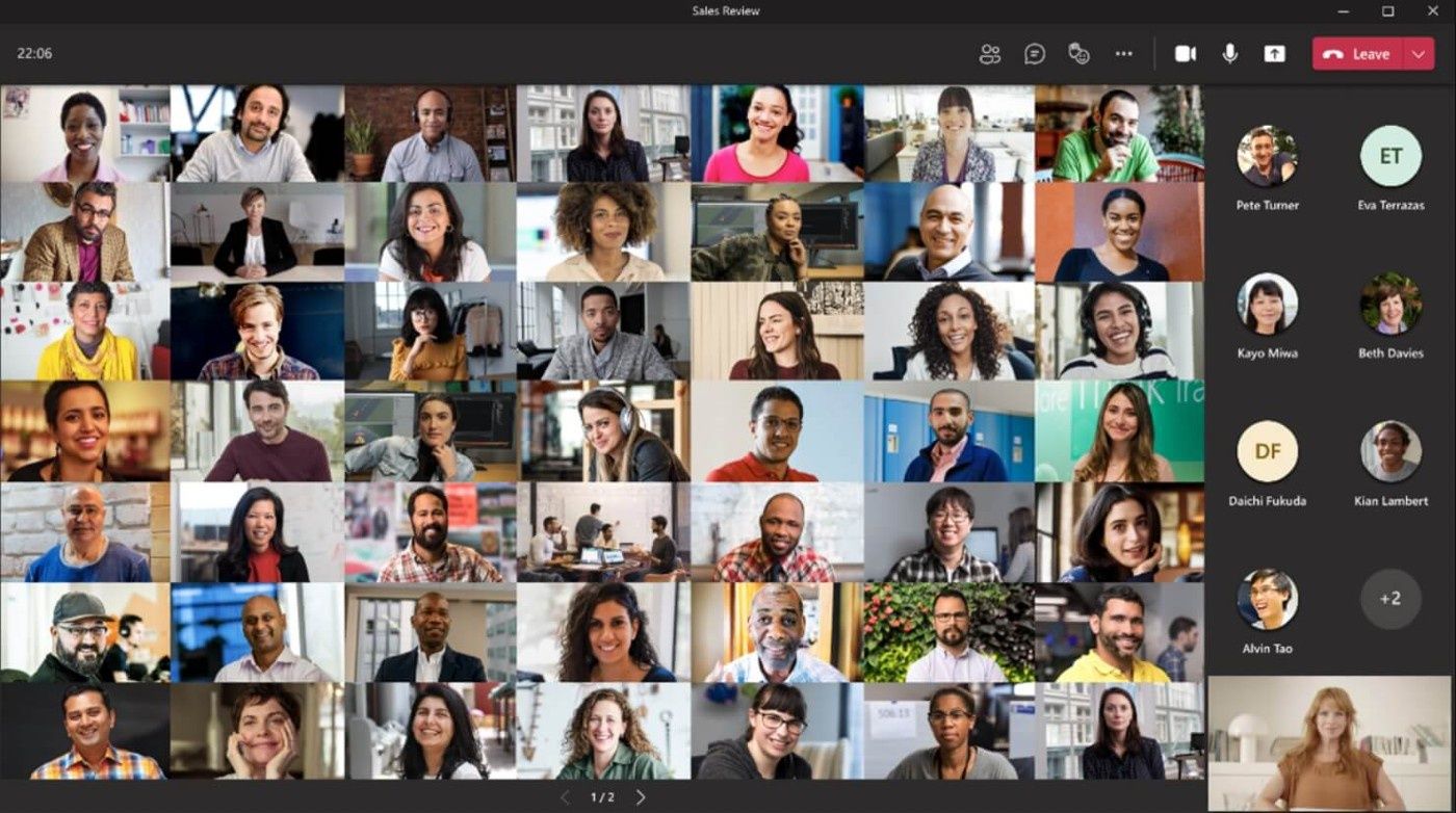 Microsoft Teams - stronicowanie