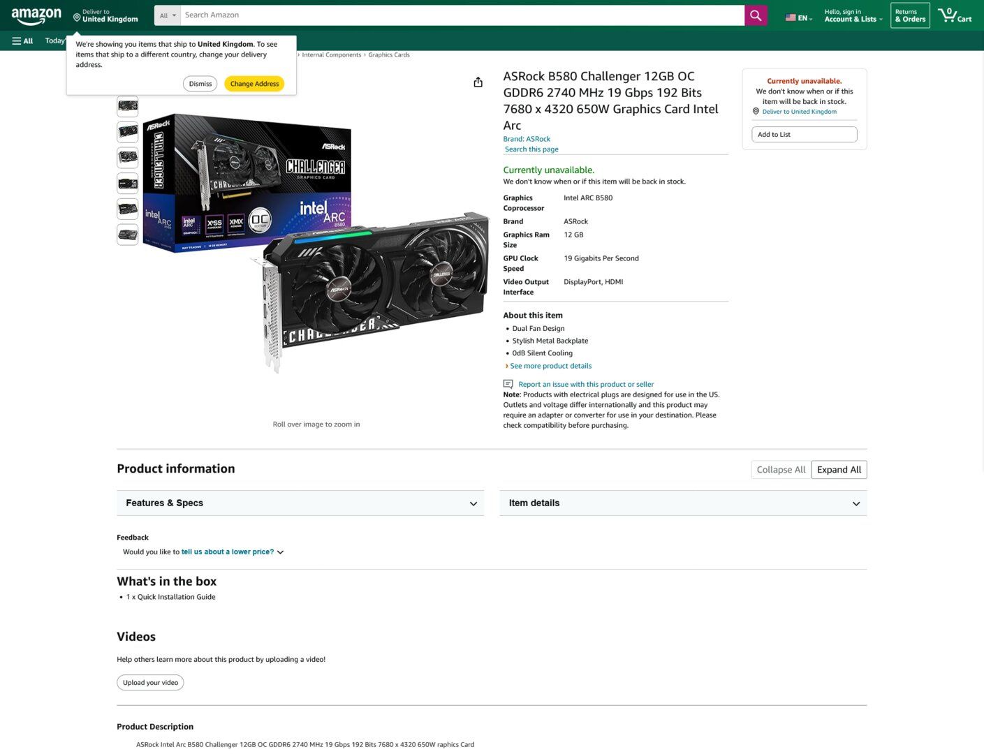 ASRock Arc B580 Challenger