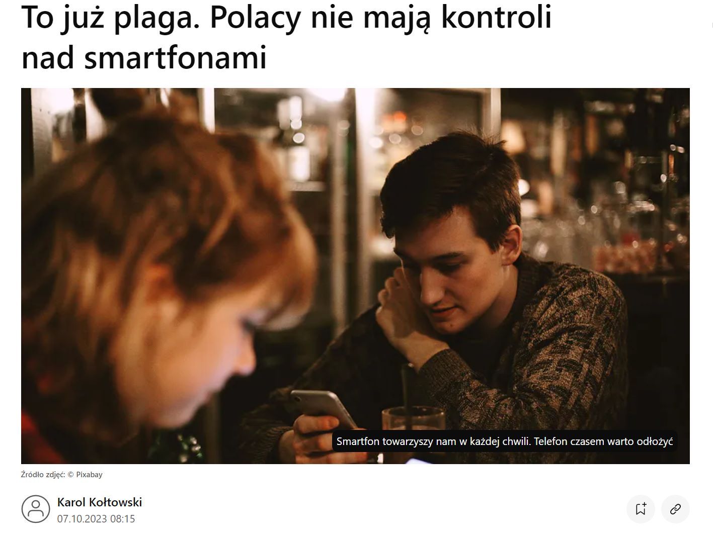 6 godzin ze smartfonem
