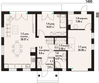 Projekt domu Firlejów - rzut parteru, dom liczy 5 pokoje, 3 łazienki i wc