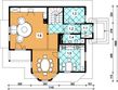 Projekt domu L-41 Dom rogowa - szkieletowy - rzut parteru, dom liczy 3 pokoje, 2 łazienki i wc