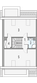 Projekt domu Imbir - segment lewy - rzut poddasza, dom liczy 5 pokoje, 3 łazienki i wc
