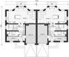 Projekt domu Fasano II Termo - rzut parteru, dom liczy 4 pokoje, 2 łazienki i wc