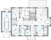 Projekt domu Katia b1g - rzut parteru, dom liczy 6 pokoje, 3 łazienki i wc