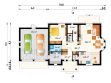 Projekt domu Sonia Lux G2 (917) - rzut parteru, dom liczy 5 pokoje, 3 łazienki i wc