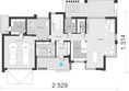 Projekt domu uA82 - rzut parteru, dom liczy 4 pokoje, 3 łazienki i wc