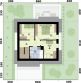 Projekt domu Sevilla 4 - na zgłoszenie do 70m2 pompa ciepła, wentylacja mechaniczna z rekup. - rzut poddasza, dom liczy 4 pokoje, 2 łazienki i wc