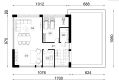 Projekt domu N-254 - rzut 2 piętra, dom liczy 6 pokoje, 3 łazienki i wc