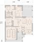 Projekt domu LK&1332 - rzut parteru, dom liczy 6 pokoje, 2 łazienki i wc