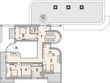Projekt domu LK&1088 - rzut 1 piętra, dom liczy 6 pokoje, 3 łazienki i wc