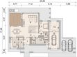 Projekt domu LK&1084 - rzut parteru, dom liczy 3 pokoje, 4 łazienki i wc