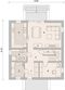 Projekt domu LK&1053 - rzut parteru, dom liczy 4 pokoje, 2 łazienki i wc