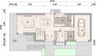 Projekt domu LK&1706 - rzut parteru, dom liczy 3 pokoje, 2 łazienki i wc